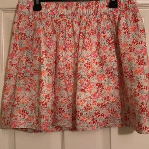 J. Crew floral skirt with pockets